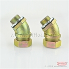 Malleable Iron Conduit Fittings 45d Angle Connector for Flexible Metal Conduit or Liquidtight Condui
