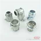 Zinc Alloy Straight Connector with Ferrules and Locknut for Liguidtight AMD Vacuum Jacketed PVC Cond